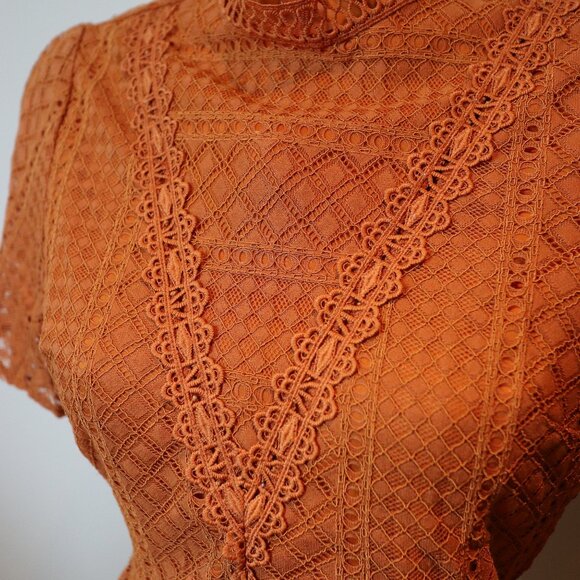 Embroidered Laced Blouse - Picture 3 of 8
